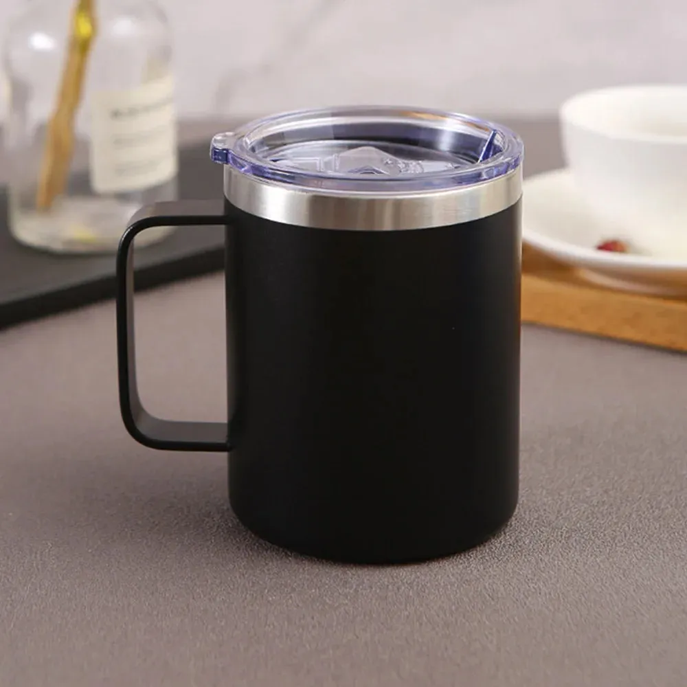12 oz Stainless Steel Camper Mug Customized Stainless Steel Mug Cup Gift Ideal for Woman Men Friends Mom Dad Personalized Gift