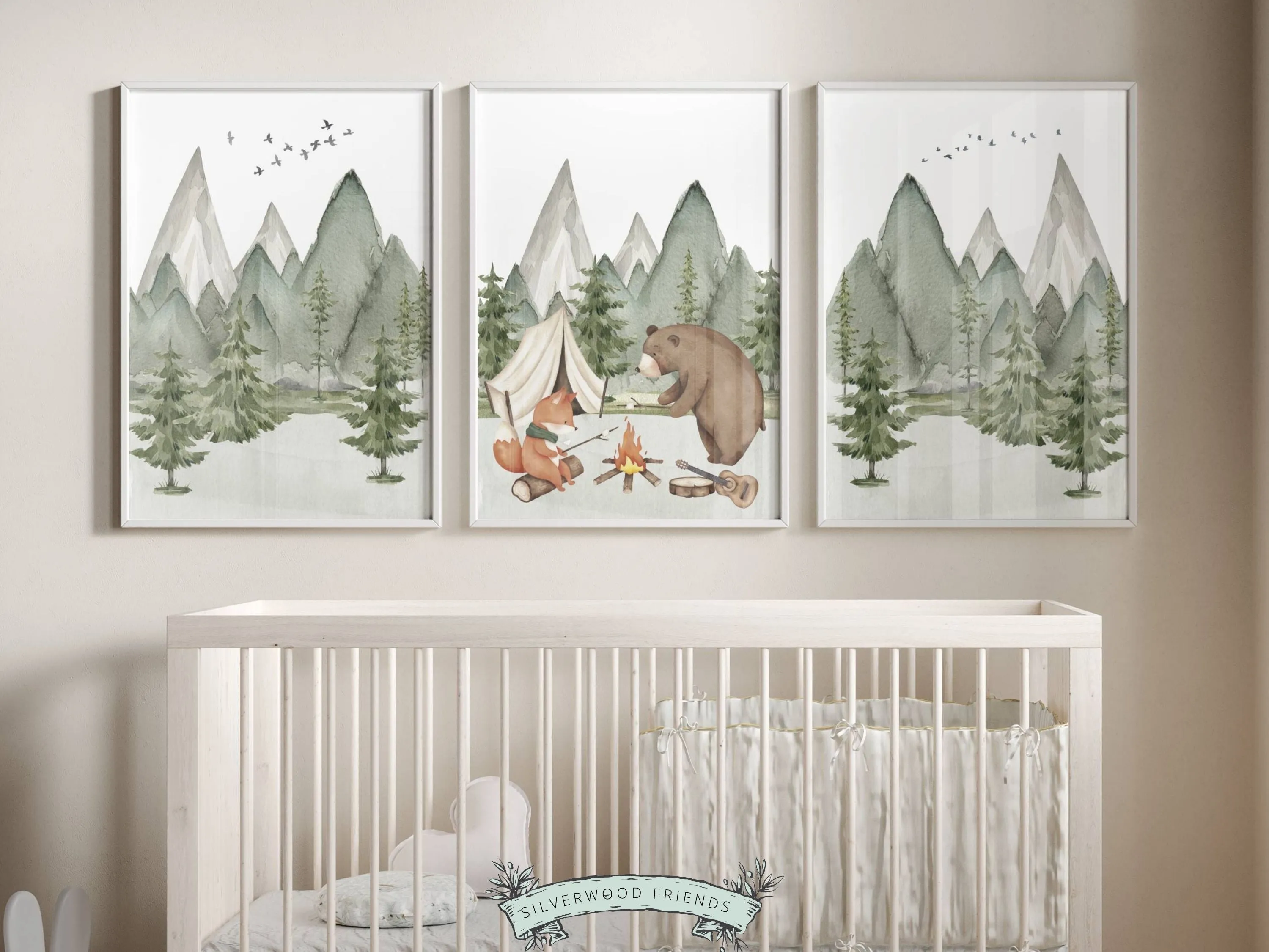Camping Nursery Prints