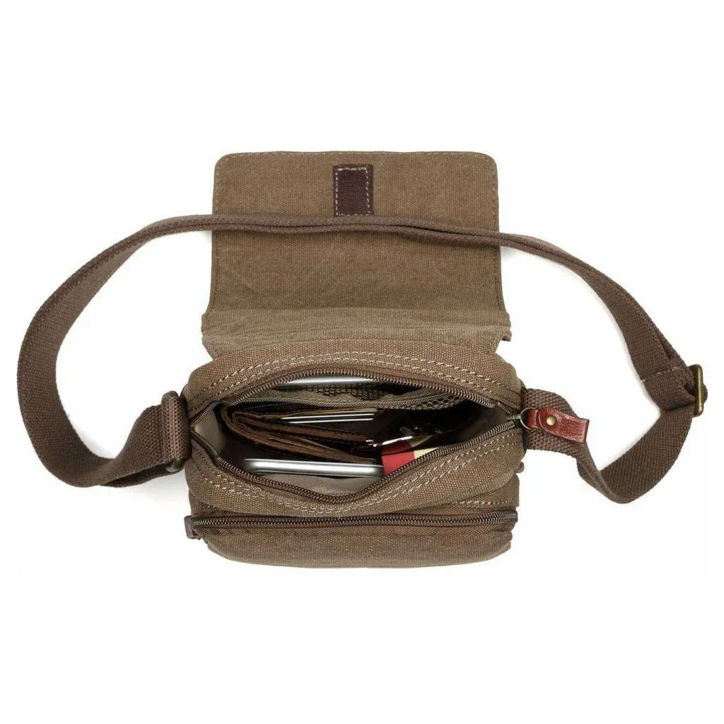 Canvas Cross Body Bag - Troop London Classic - 8 Great Colours