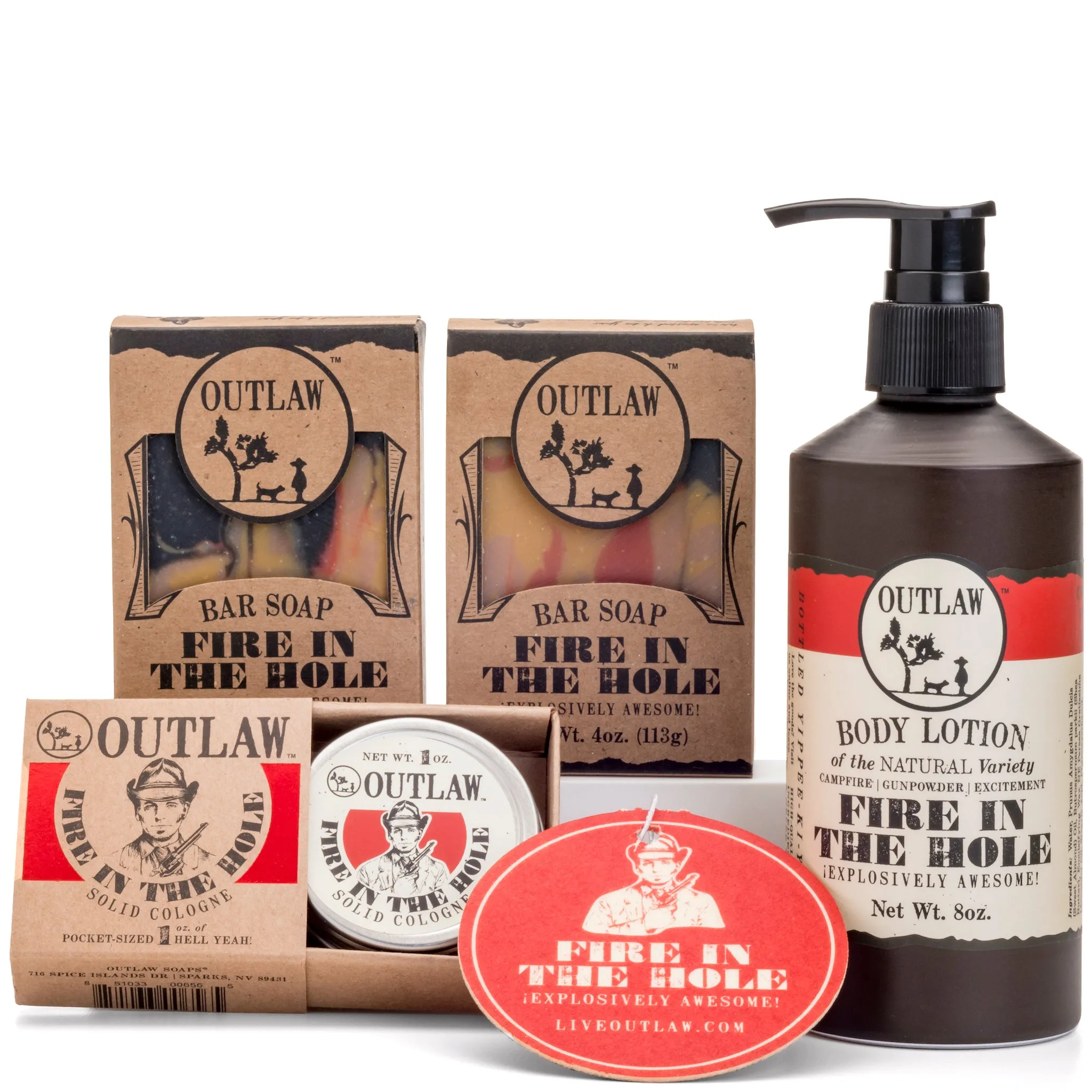 For Explosive Awesomeness: The Fire in the Hole Campfire Gift Set