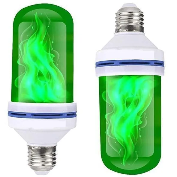 LED flaming bulb with severe power sensor effect