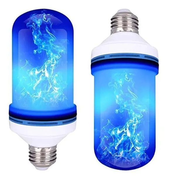 LED flaming bulb with severe power sensor effect