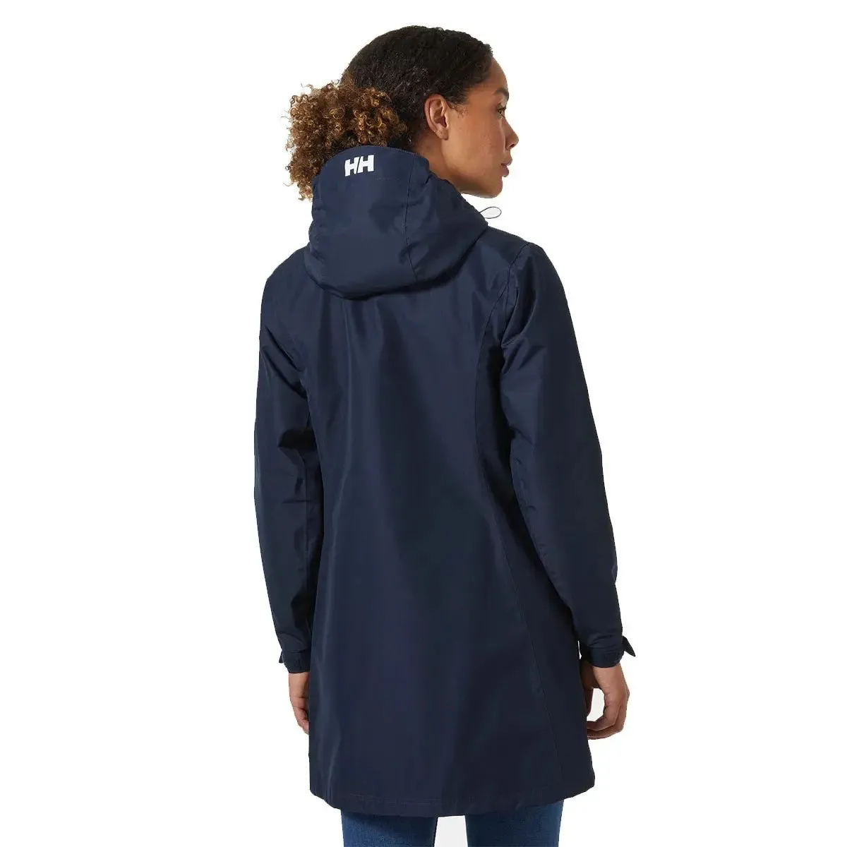 Long Belfast Rain Jacket - Navy