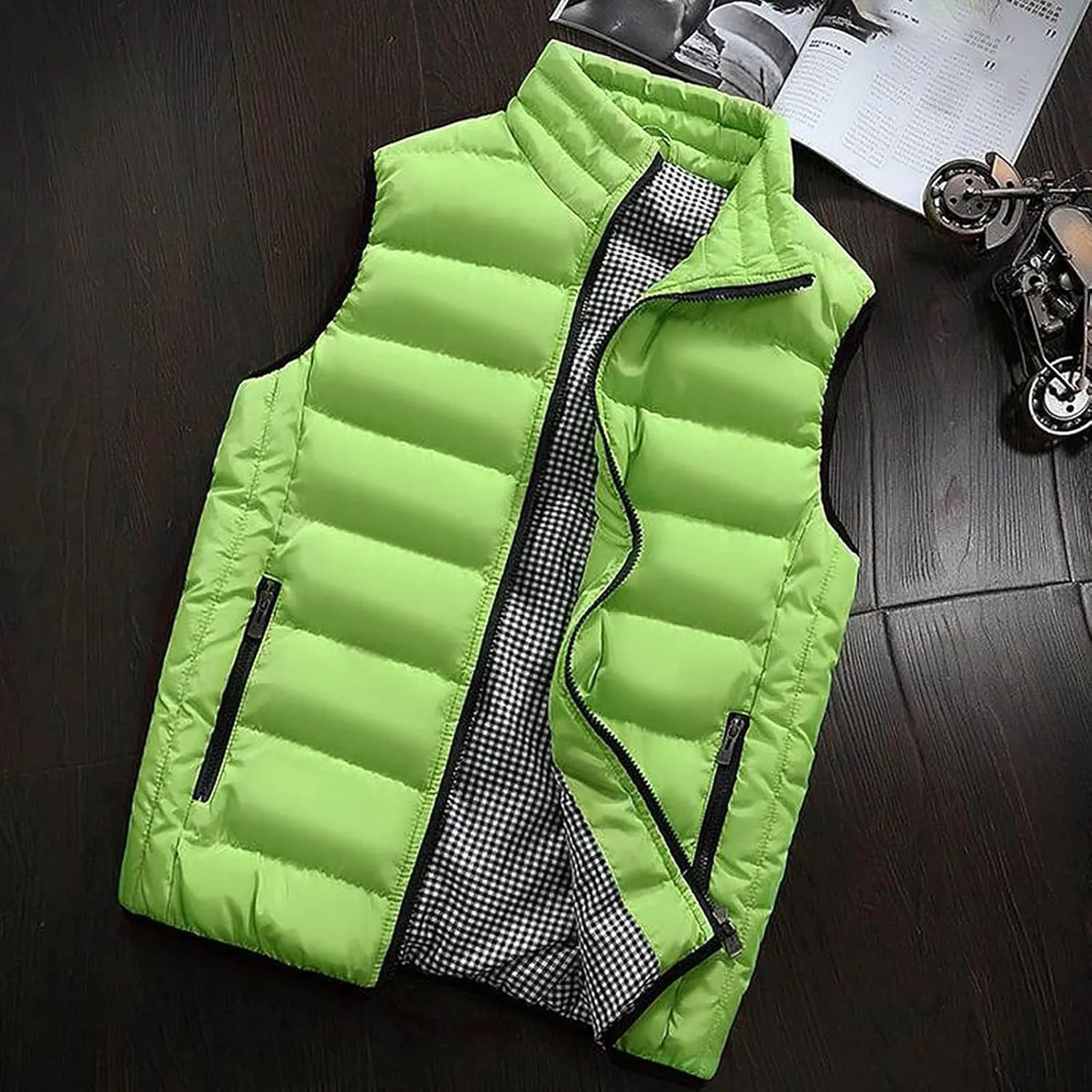 Men's Outerwear Vests Winter Padded Cotton Vest Coats Sleeveless Thick Warm Jacket Outdoor Casual Vest Tops